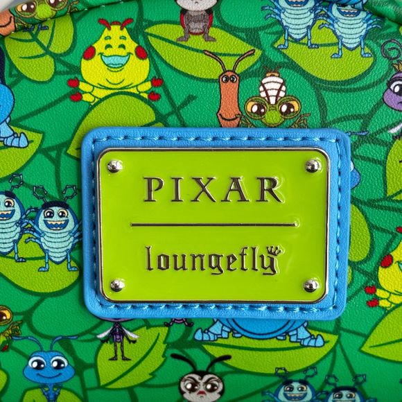 Loungefly x Disney Pixar Bug’s Life Mini Backpack Green/Blue - Picture 5 of 12
